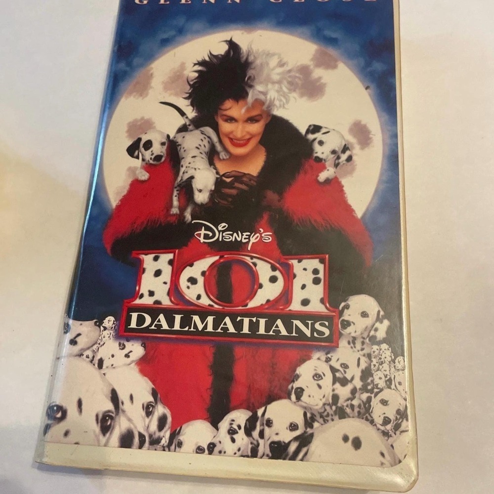 Walt Disney 101 DALMATIONS 8996 VHS Tape VF 8.0 Glen Close‎